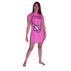 HELLO KITTY - Camisola Mujer Algodón Manga Corta Estampado Hello Kitty