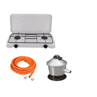 GENERICO Set Cocinilla A Gas Camping Set De Cocina Manguera Regulador