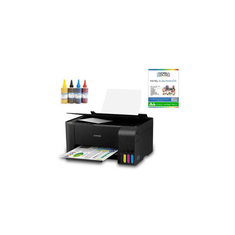 EPSON - Kit Impresora Epson L3210 Tinta Papel de Sublimacion Premium