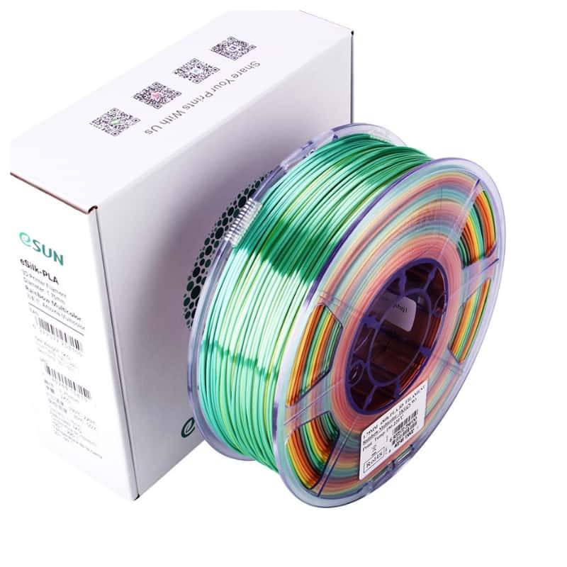 ESUN - Filamento 3D Pla Seda Esun 1kg 175mm Arcoiris - Filamentos