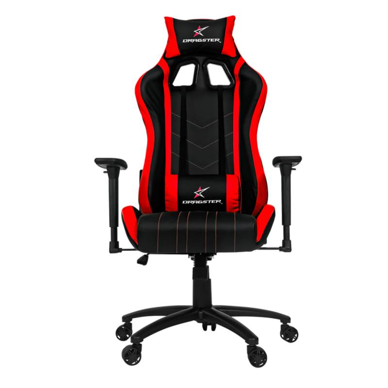 DRAGER - Silla Gamer Dragster GT 400 Fury Roja Altura Ajustable Apoyabrazos 3d