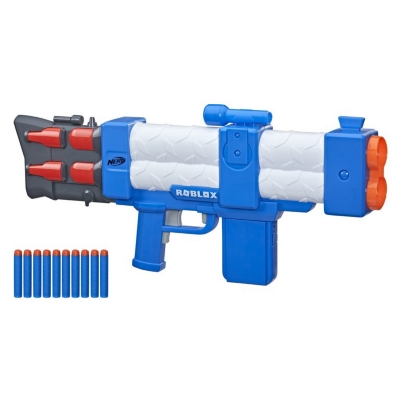 Arsenal De Roblox - Blaster Motorizado Con Láser -10 Dardos Nerf