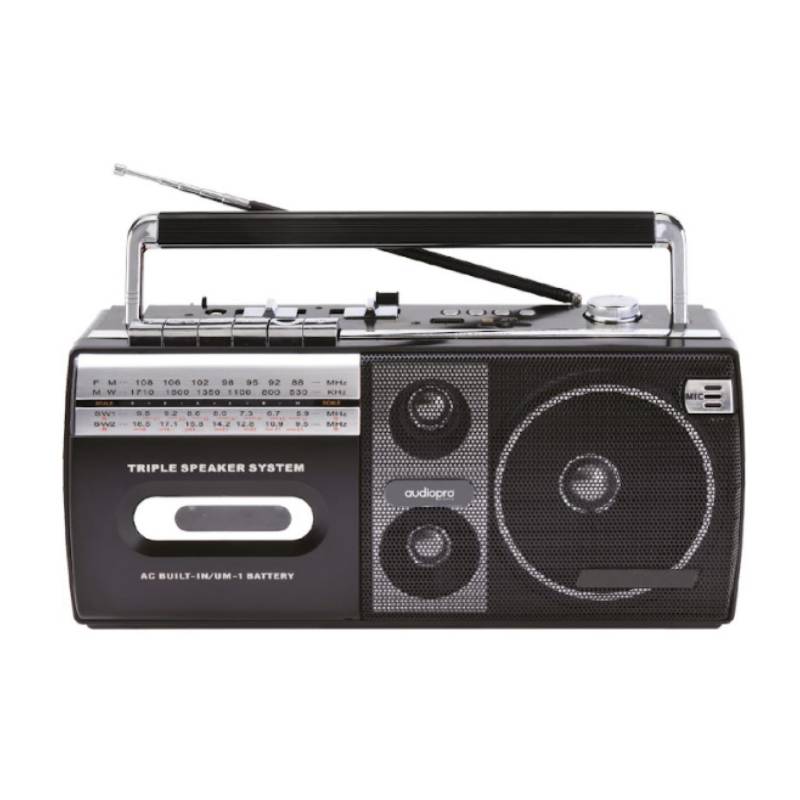 Radio Cassette Vintage con conexión USB y Tarjetas SD