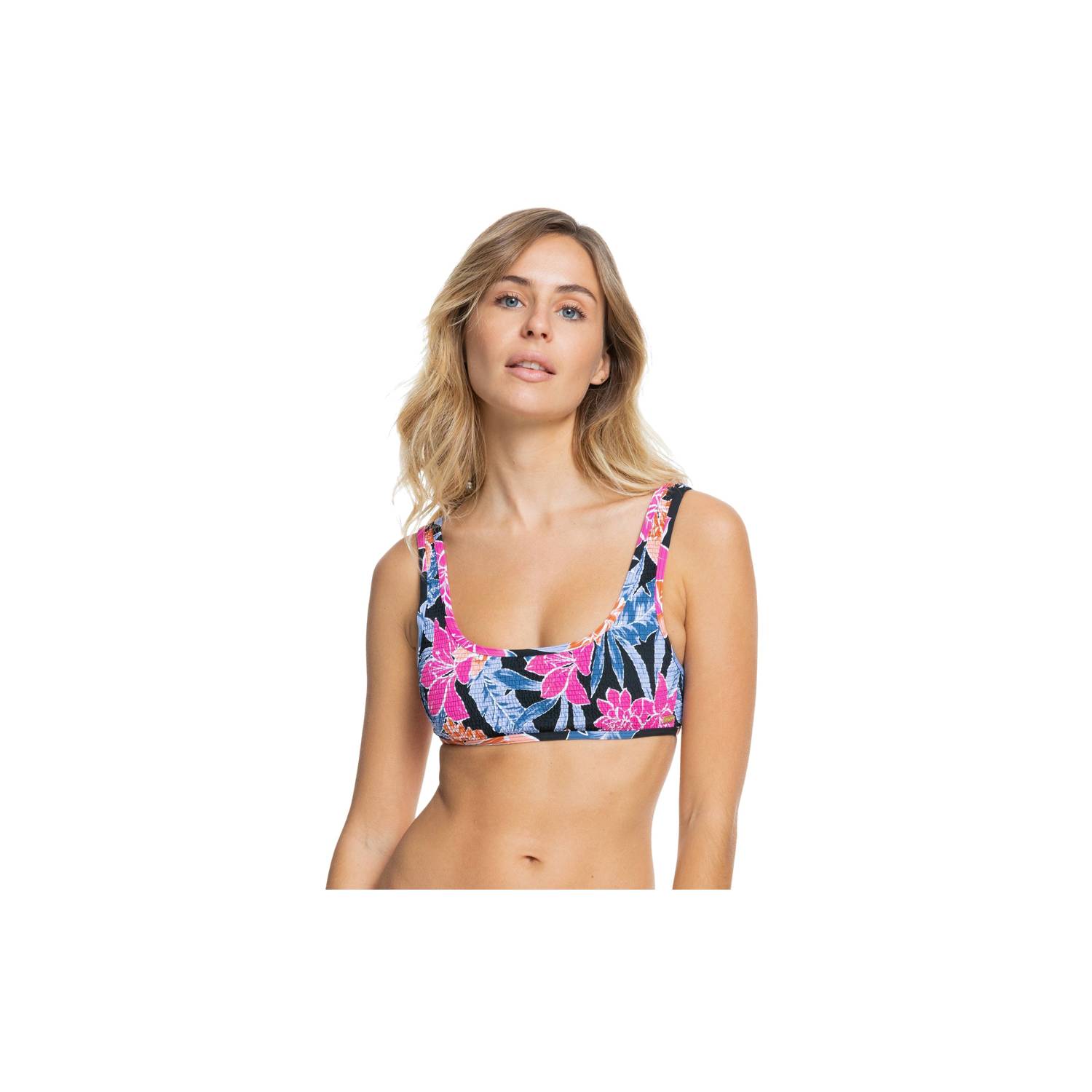 Top Deportivo Reversible Negro-fucsia De Mujer