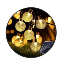 GENERICO - Luces Led Solar 30 Bolas De Cristal Luz De Navidad