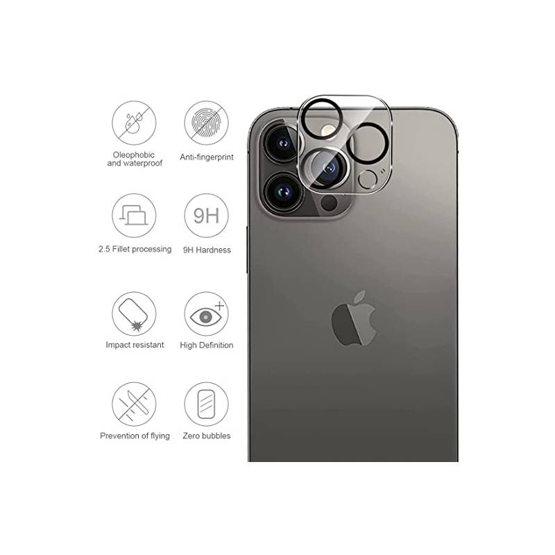 NUGLAS - Vidrio Protector Cámara Para iPhone 13 Pro / Pro Max Nuglas