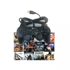 Double AA - Joystick Ps3 Control Mando Playstation 3 Dualshock Negro
