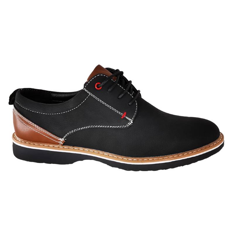 AGTA - Zapatos Casual Oxfords Ejecutivo Tendencia 1074 - Negro
