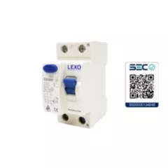 LEXO - Interruptor Diferencial 2x25A 30mA LEXO CON SEC