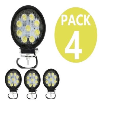 Ripley - PACK 4 FOCO LED NEBLINERO 27W CUADRADOS 9 LED 4X4