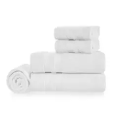 KARSTEN - Juego de toallas 5 piezas Unika Blanca