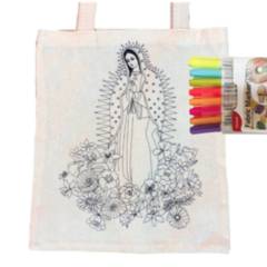 EMPORIO CURANIPE - Bolsa para pintar Virgen de Guadalupe 8 Colores