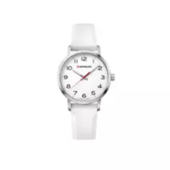 WENGER - Reloj Avenue 35 mm correa blanca dial blanco Wenger