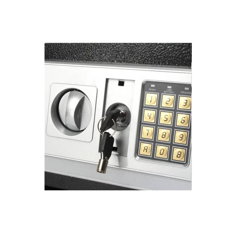 Caja Fuerte de Seguridad Cofre Electrónico con Llaves 31x20x20