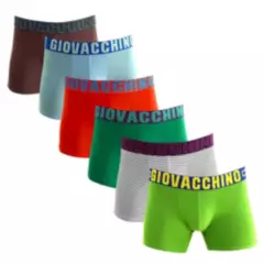 GIOVACCHINO - Pack de 6 Boxer Medio Algodón Hombre.