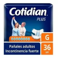 COTIDIAN - Pañal Adulto Cotidian Plus 36 Unidades Talla G