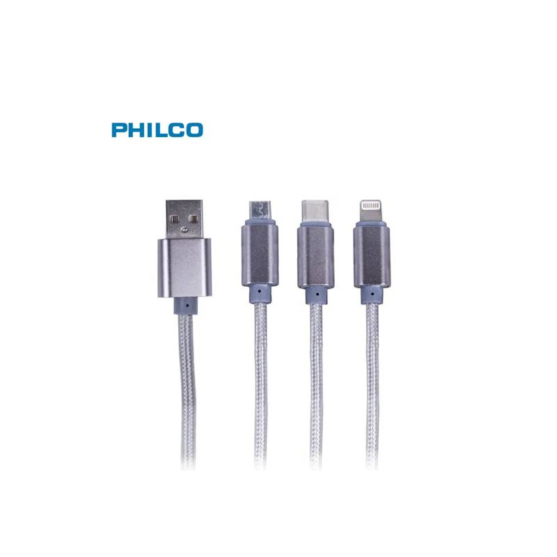 CARGADOR USB INTELIGENTE CON CABLE TIPO C - Philco Chile