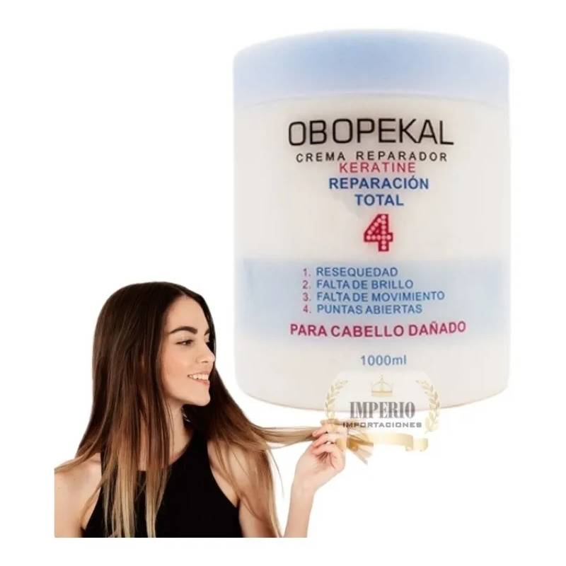 OBOPEKAL - Crema Reparación Total 4 Keratina 1000ml Obopekal