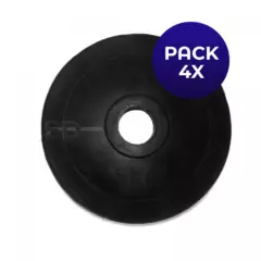 SDFIT - Disco Engomado 5 KG para Barra Olímpica Eco Rubber Pack 4x