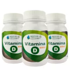 PRANALAB - Vitamina D3 800ui Pack 3 Frascos  90 Cápsulas