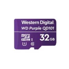 WESTER DIGITAL - Tarjeta de memoria Micro SD 32GB WD PURPLE SC QD101
