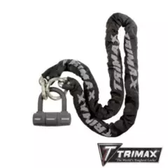 TRIMAX SPORTS - Cadena y Candado de Seguridad Anti-napoleón Neumático repuesto