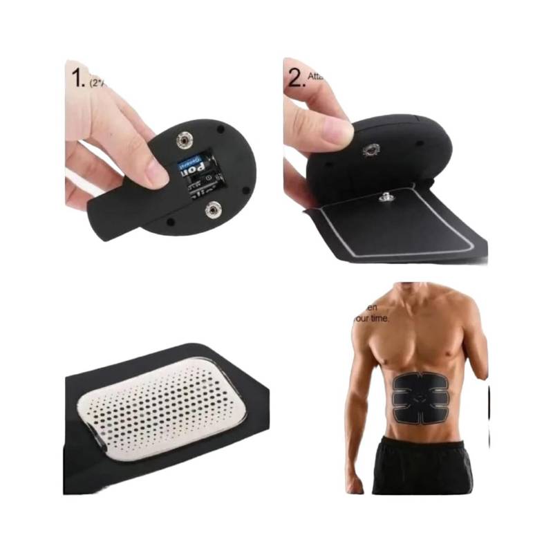 Ems Pad Electroestimulador muscular abdomen y brazos ABS