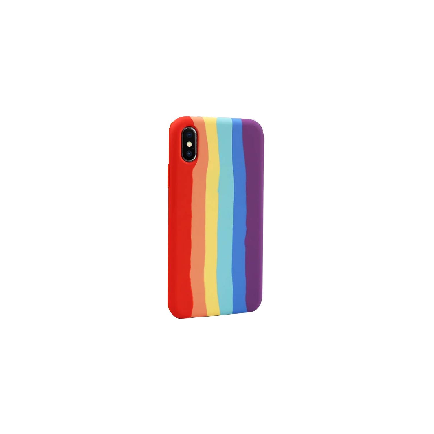 Case Carcasa Silicona para iPhone X / XS Rainbow Rojo | Oechsle