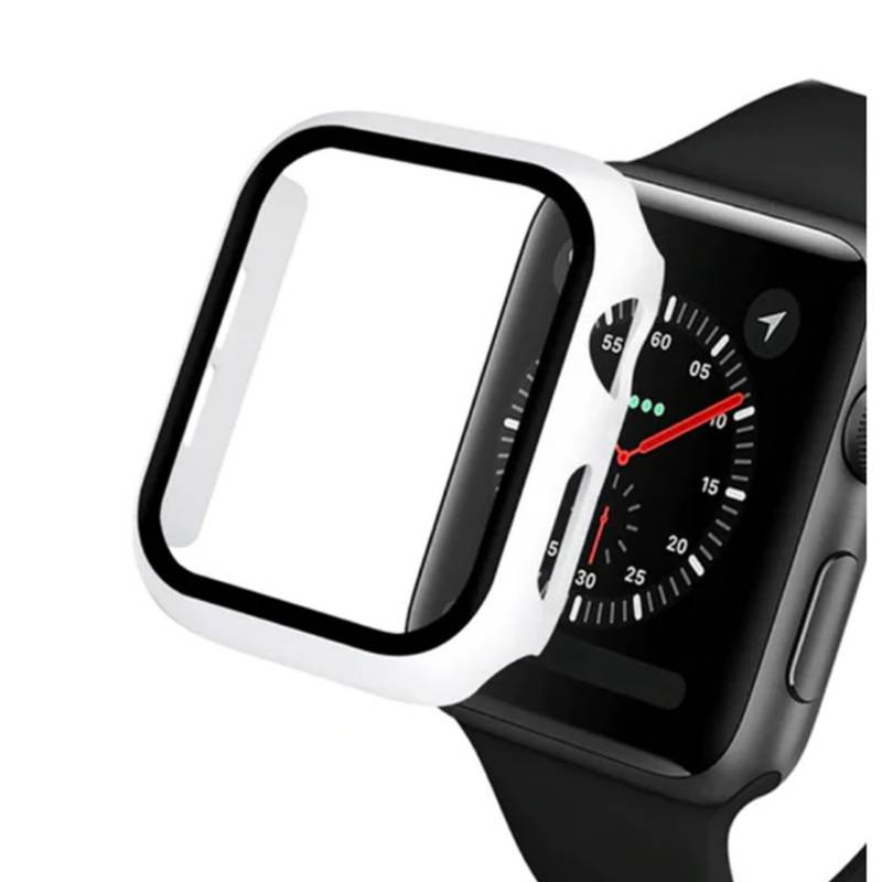 GENERICO - Protector Carcasa Glass Apple Watch 40mm Blanco