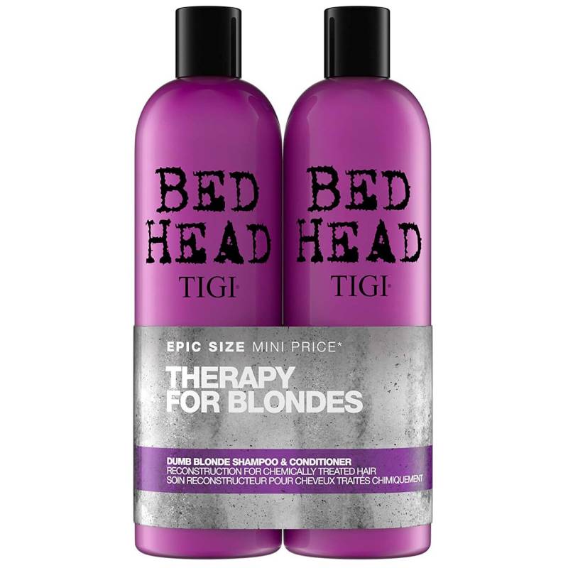 TIGI - Pack shampoo y acondicionador tigi bed head dumb blond 750 ml c/u