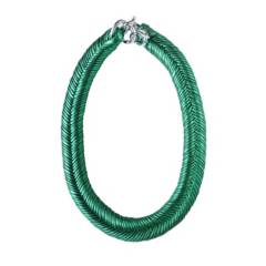 MARIA LA BIYUX - Collar Espiga Green Metallic
