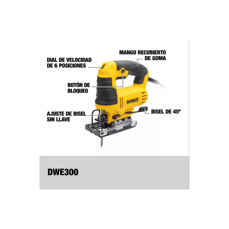 DEWALT Sierra caladora DeWALT Model DWE300-B2 650W