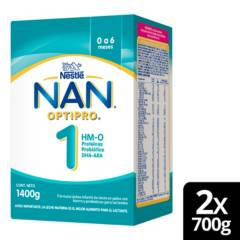 NESTLE - Fórmula infantil NAN® 1 Optipro Multipack 2x700g