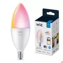 WIZ - Ampolleta Smart LED WiZ MultiColores 5W Wi-Fi E14 Google Alexa Matter