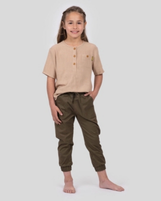 GNOMO Pantalon Joggy Brown Kids Gnomo