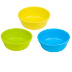 REPLAY RECYCLED - Set 3 Bowl Ecológico - Amarillo-Azul-Verde Limón