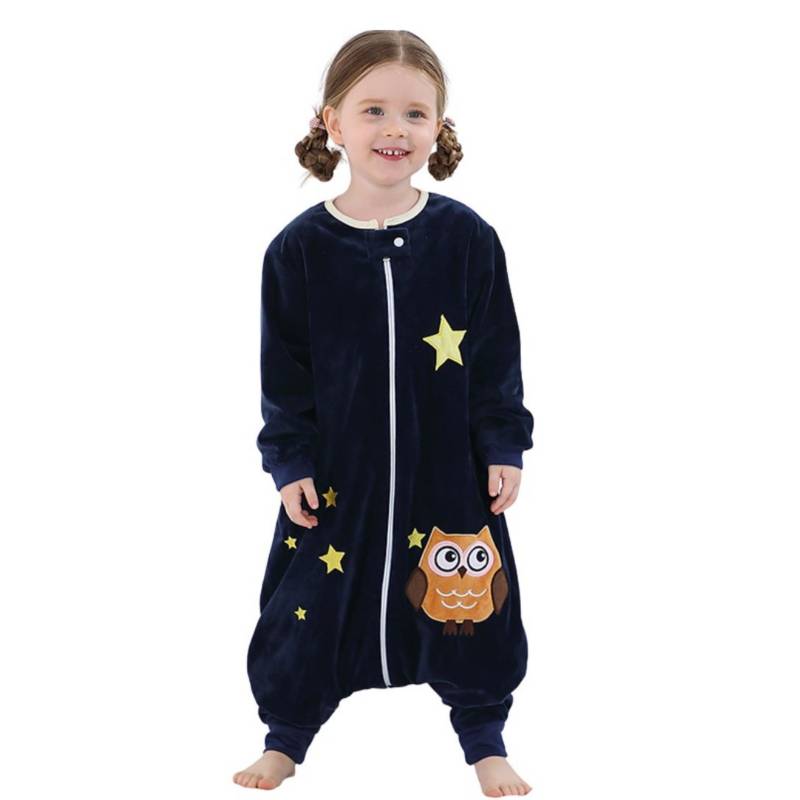COOK & PLAY Saco de Dormir Pijama Infantil con Mangas Búho |