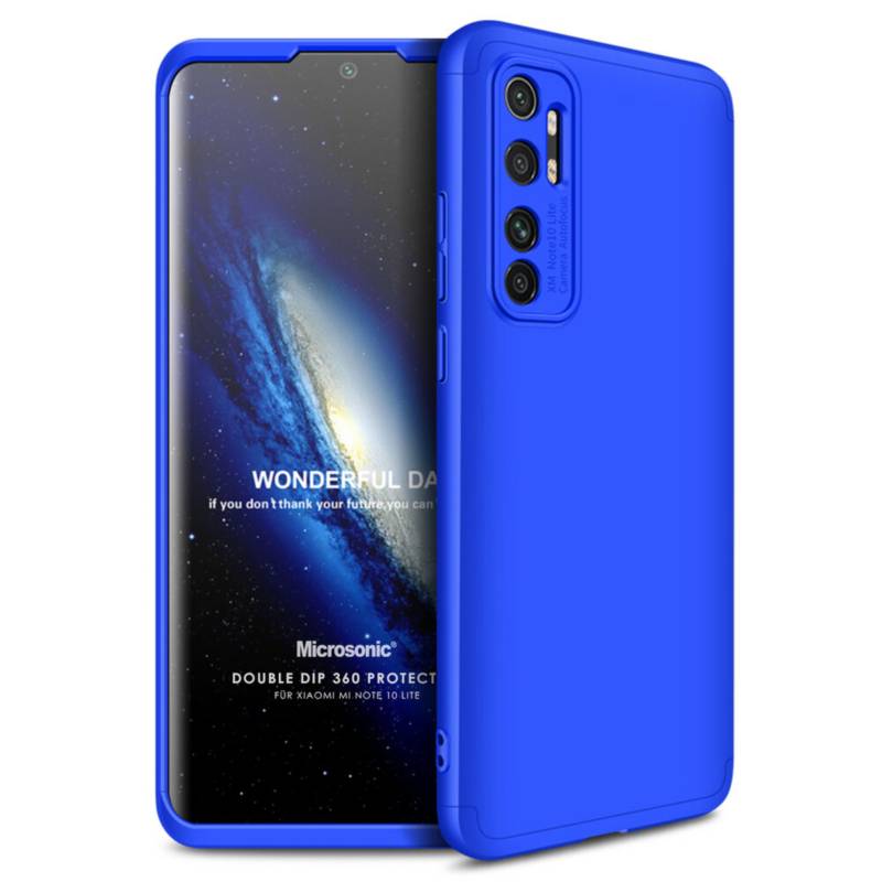 GKK Para: Xiaomi Mi Note 10 Lite - Carcasa Resistente Funda / Azul