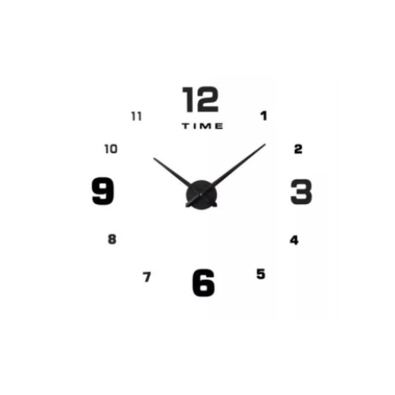 GENERICO - Reloj De Pared 3d Adhesivo Moderno Grande 120 Cm De Diámetro