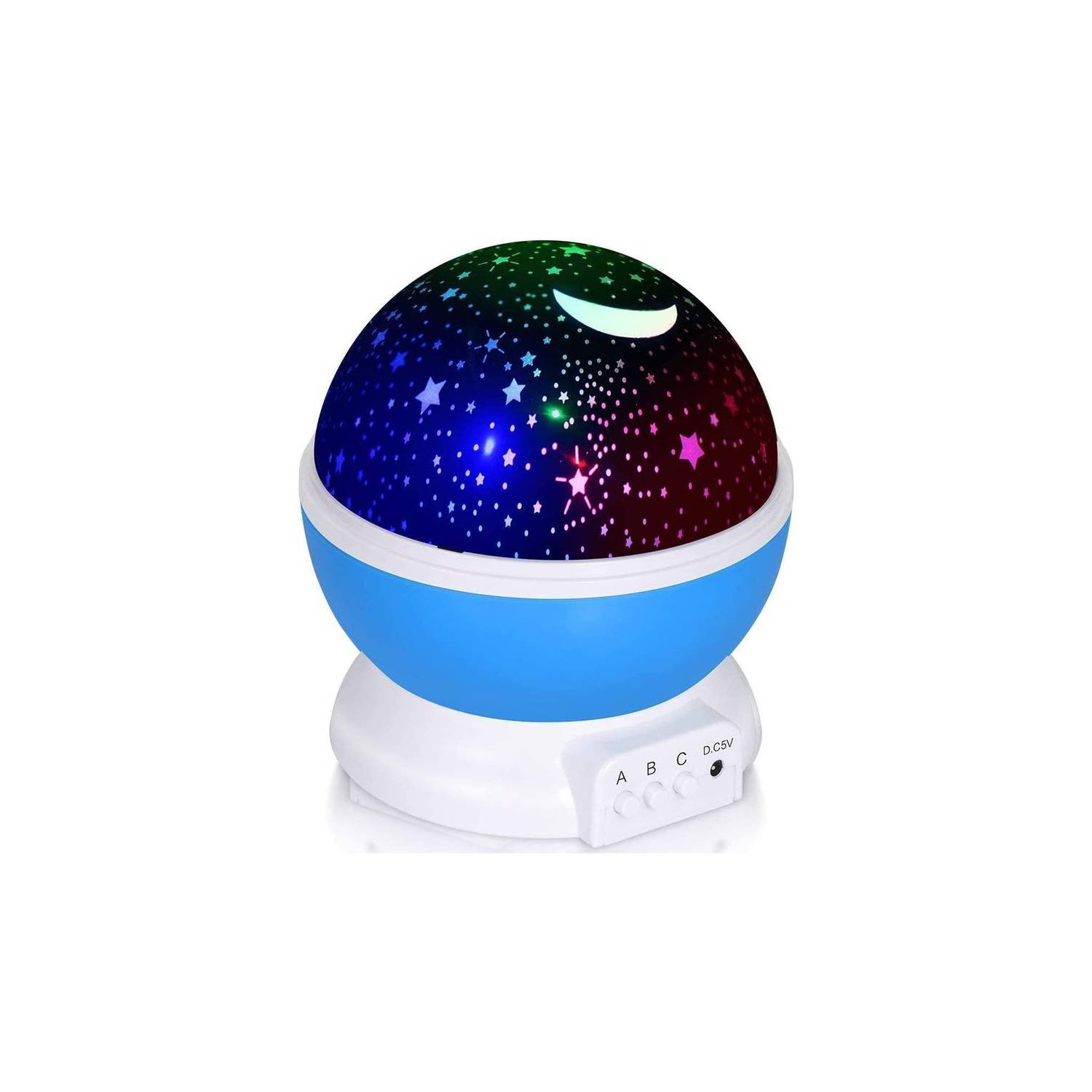 HOME NEAT Lampara Proyector Infantil, 360° Rotación Estrellas Luz de  Nocturna