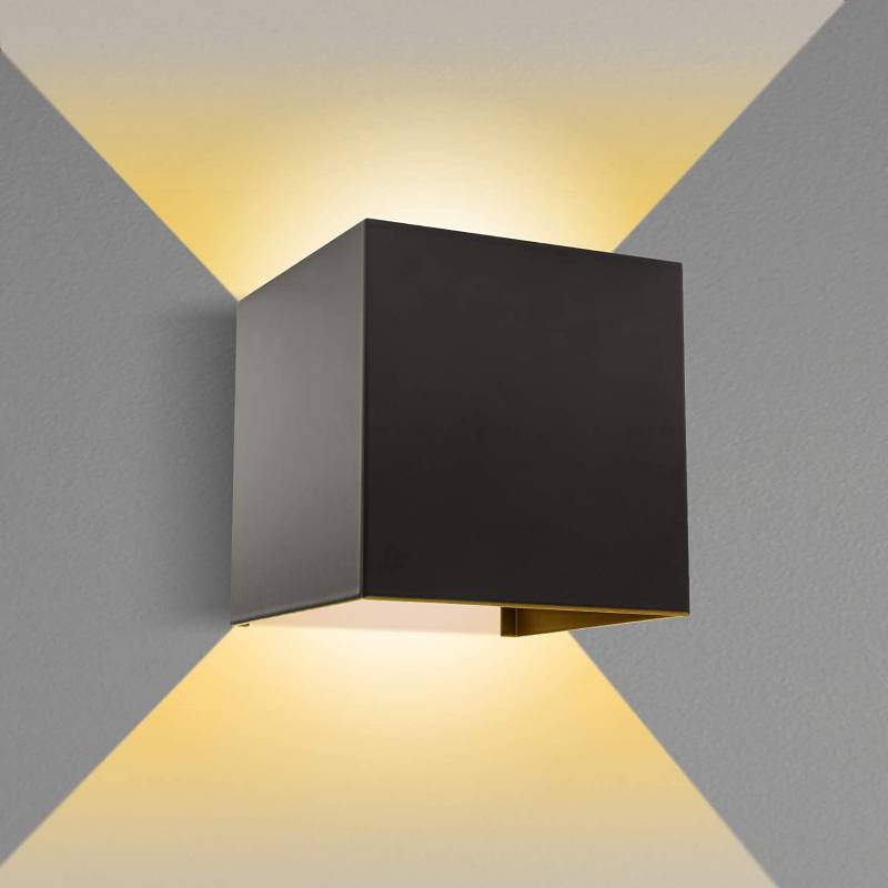 HOME NEAT Lámpara de pared impermeable LED Luz Exterior - Blanco cálido