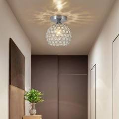 HOME NEAT - Home-neat moderna lámpara de techo cristal con sombra hierro ø15cm