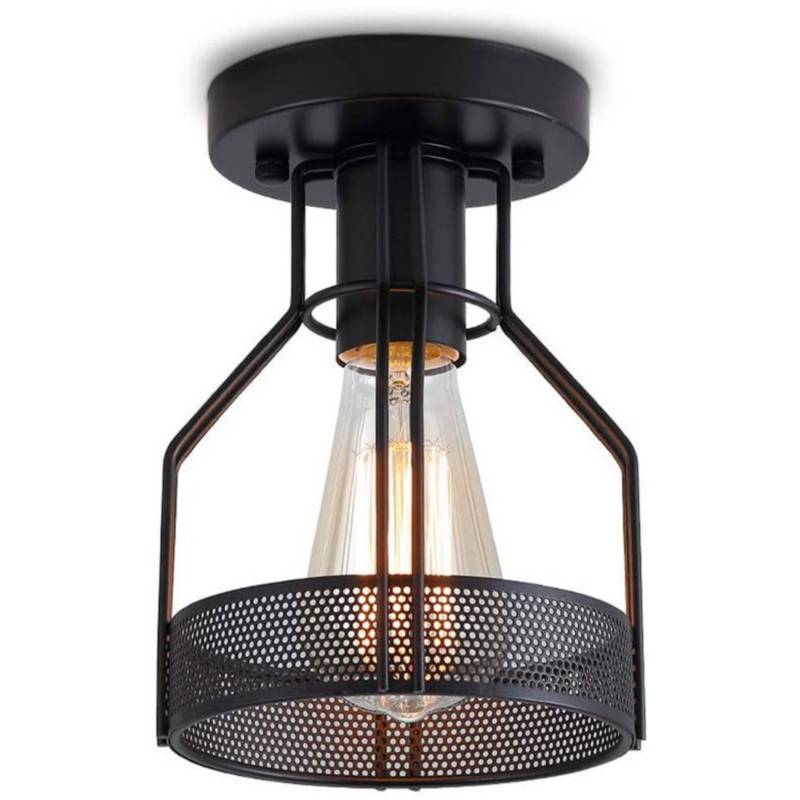 GENERICO - Home-neat retro industrial lámpara de techo de metal