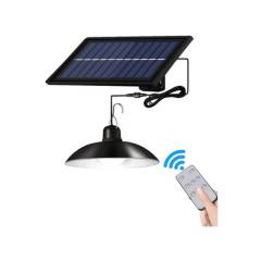 HOME NEAT - Lámpara colgante solar impermeable con mando a distancia para patio