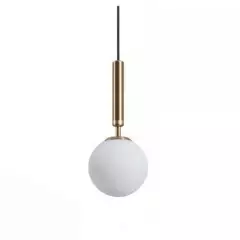 HOME NEAT - Lámpara colgante moderna con bola de cristal oro lámpara de techo