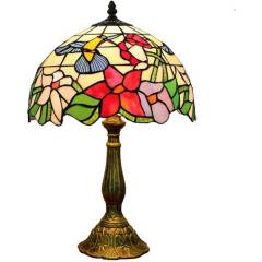 HOME NEAT - Lámpara de mesa estilo mediterráneo de tiffany luz de noche 30cm