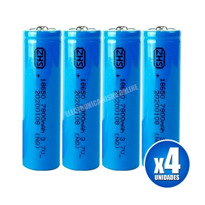 Bateria Recargable Pila bateria 3.7v - 18650 - 7800mAh - Li-ion