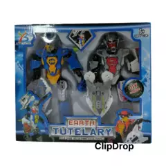 CHI - Robot Earth Tutelary DOBLE 18 cm Fusionable y Coleccionable