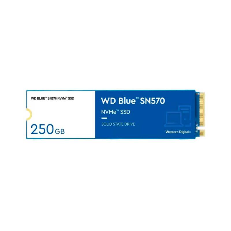 WESTERN DIGITAL - Disco Duro Western Digital SN570 250GB NVMe M.2 SSD
