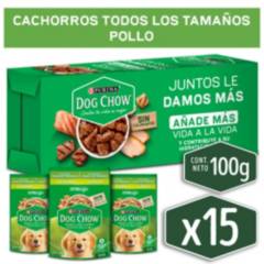 DOG CHOW - Alimento húmedo DOG CHOW® Cachorros con Pollo sobre 100g
